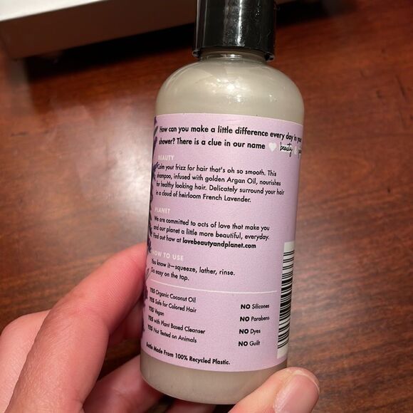 NWT Love Beauty and Planet Argan oil and lavender shampoo - Picture 3 of 5